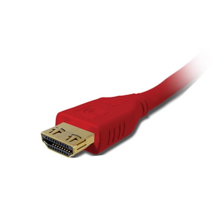 MicroFlex Pro AV-IT Series High Speed HDMI Cable With ProGrip Dark 12 Ft.- Red